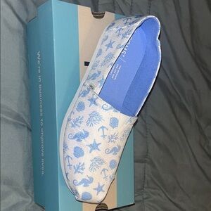 Toms Blue Sea Life Slip-Ons